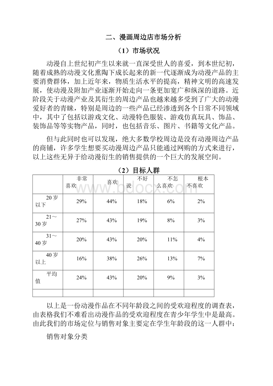 漫画店的创业计划书.docx_第2页