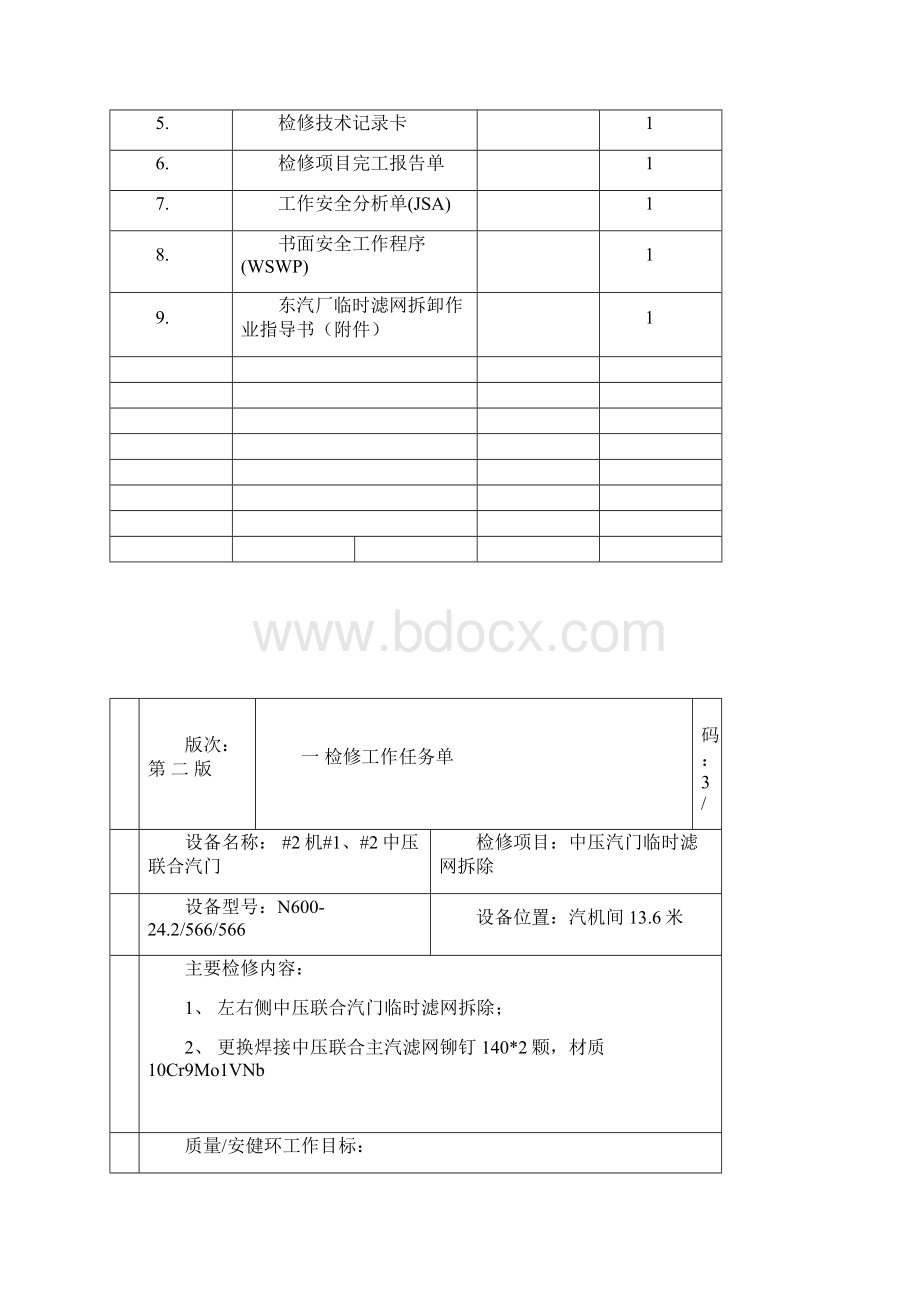 电厂C修#1#2中压联合汽门临时滤网拆除检修文件包.docx_第2页