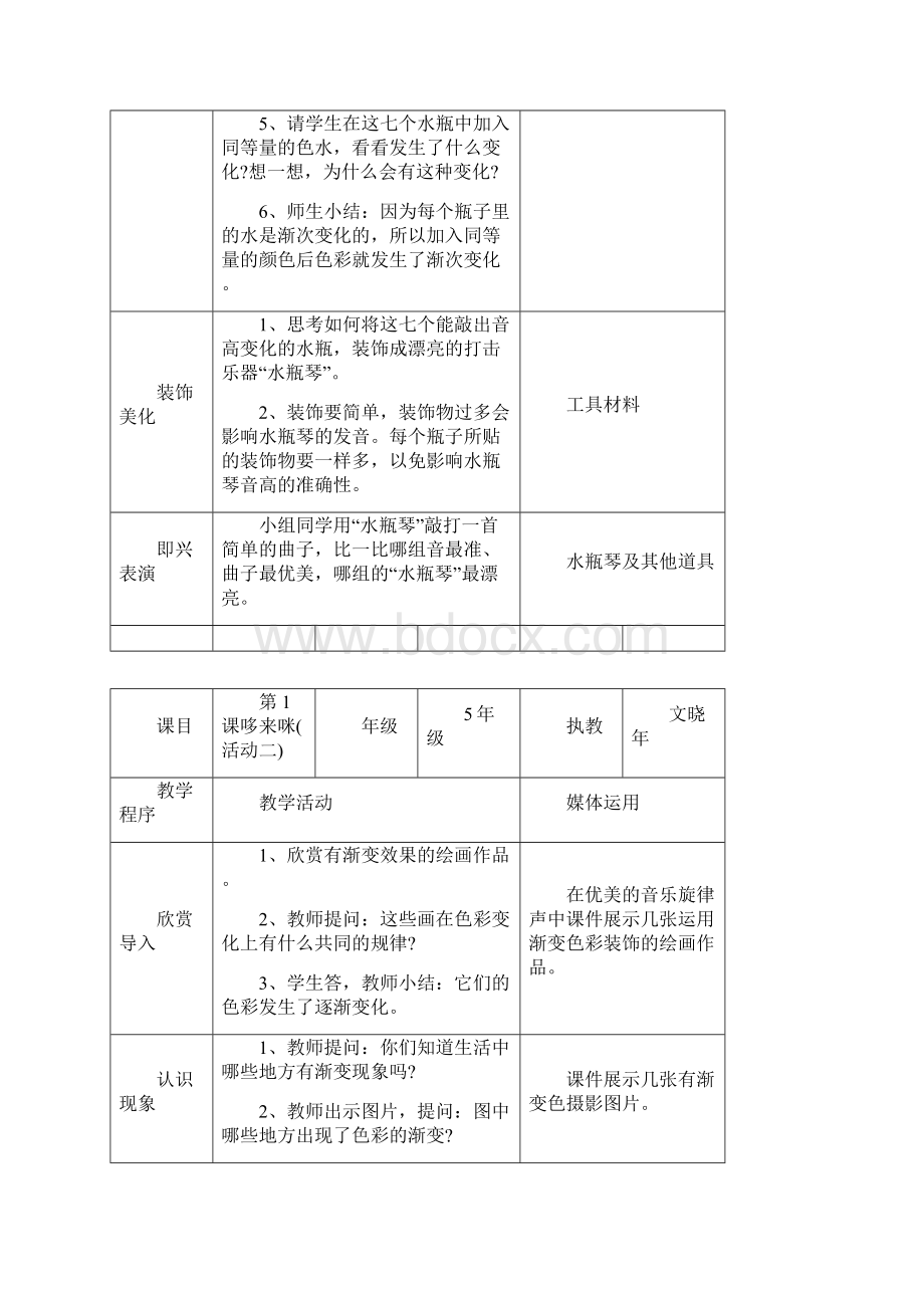 最新五年级上册美术教案.docx_第2页