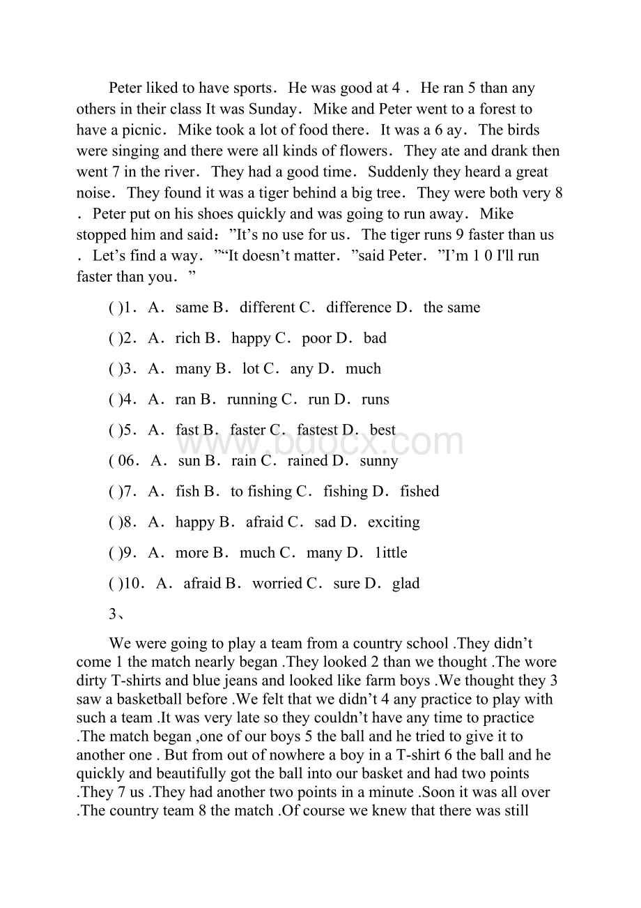 完整初二英语完形填空专项练习10篇.docx_第2页