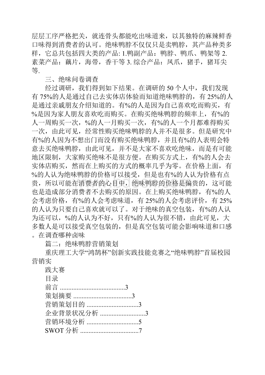 绝味鸭脖营销策划书.docx_第3页