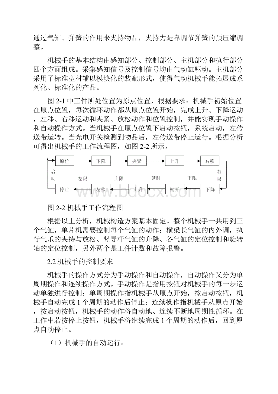 基于单片机控制的工业机械手控制系统课程设计之欧阳术创编.docx_第3页