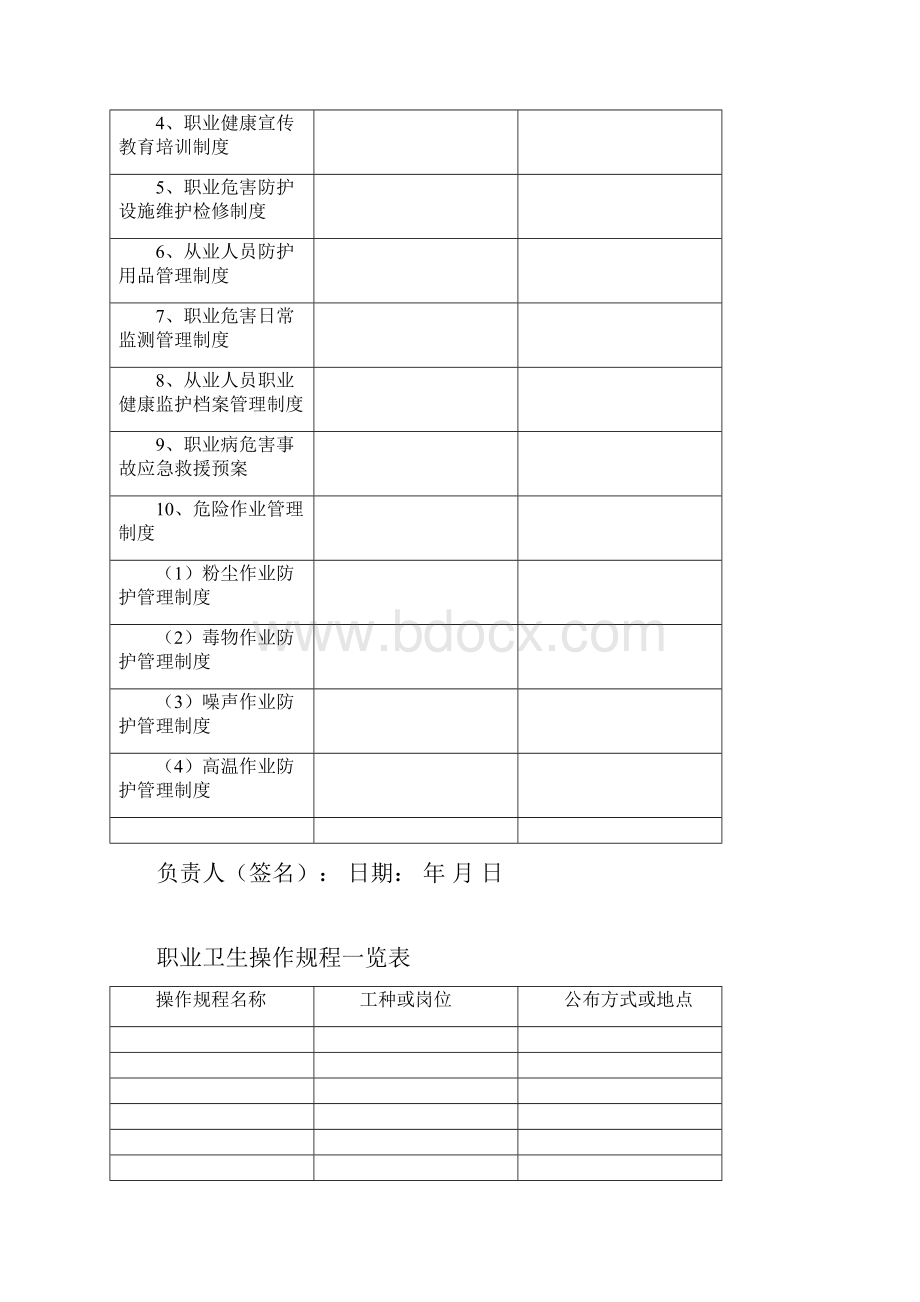 职业病防治企业台账样本.docx_第2页