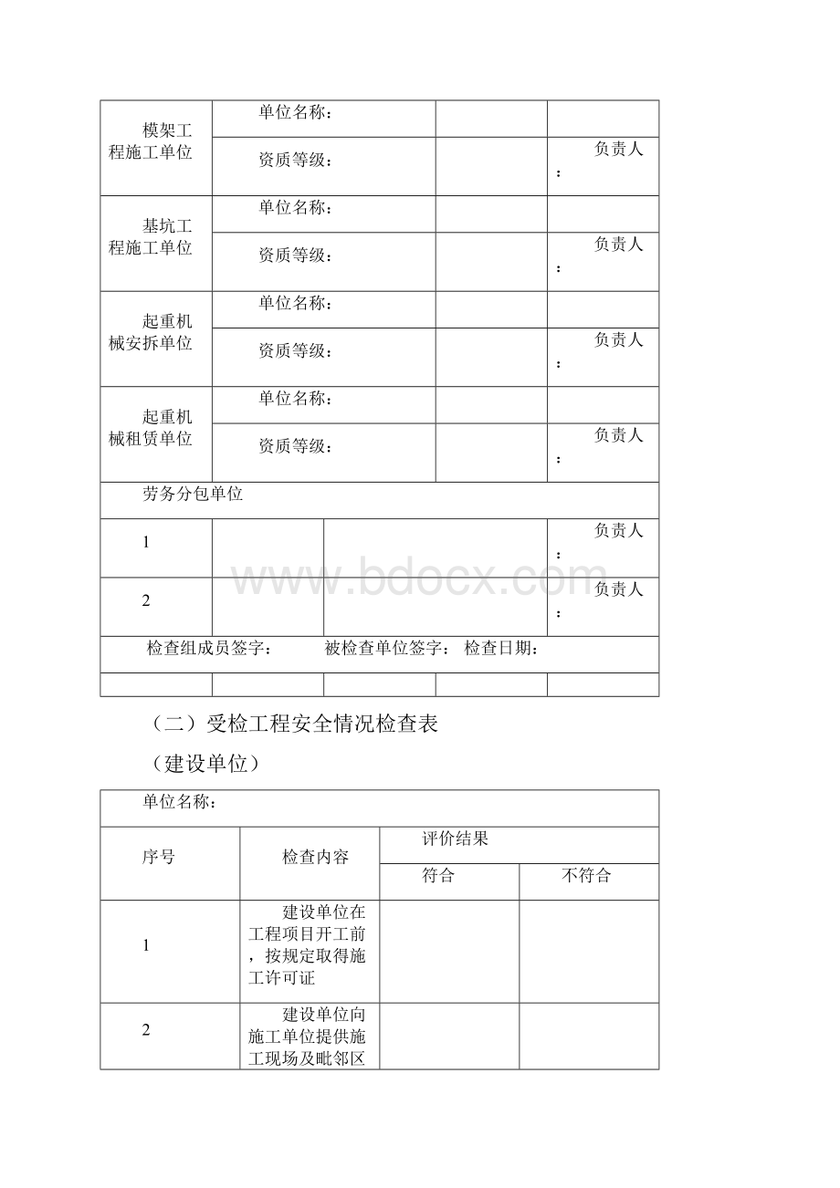 建筑工程受检工程安全情况检查表.docx_第2页