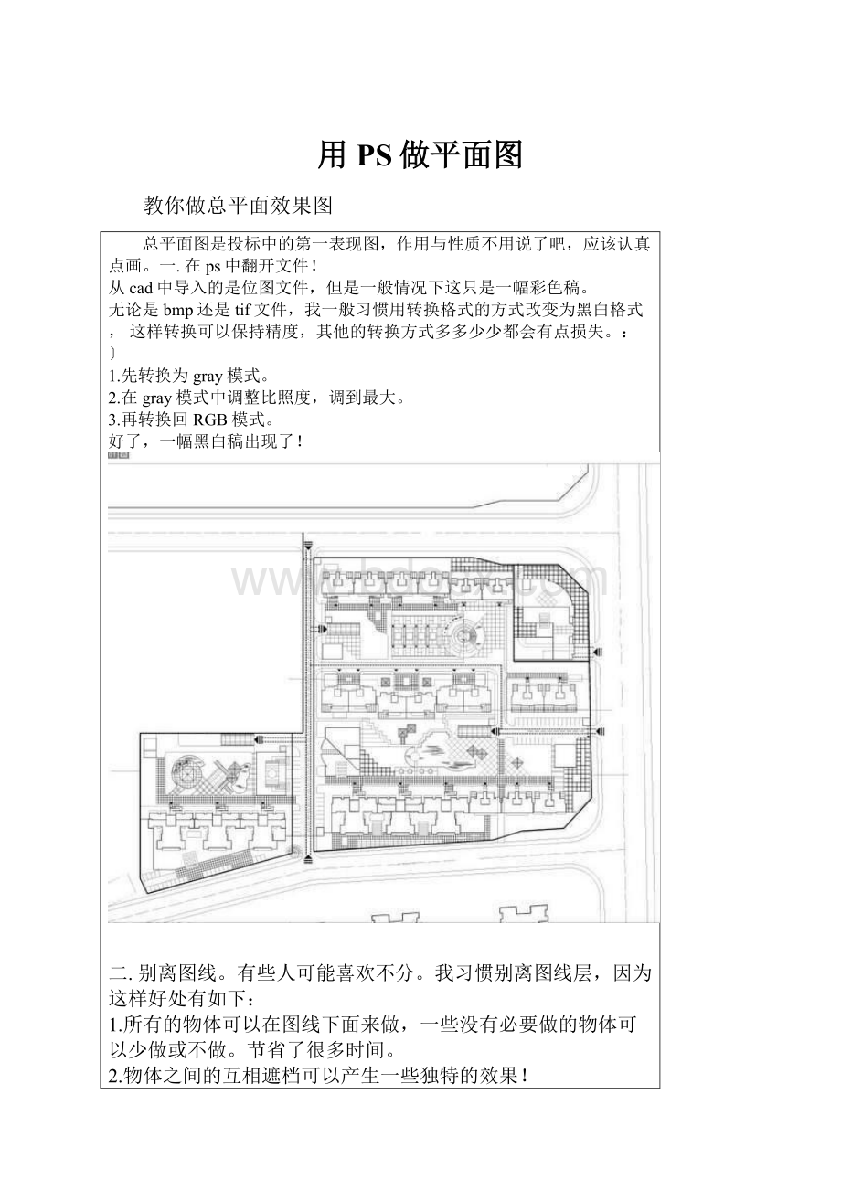 用PS做平面图.docx