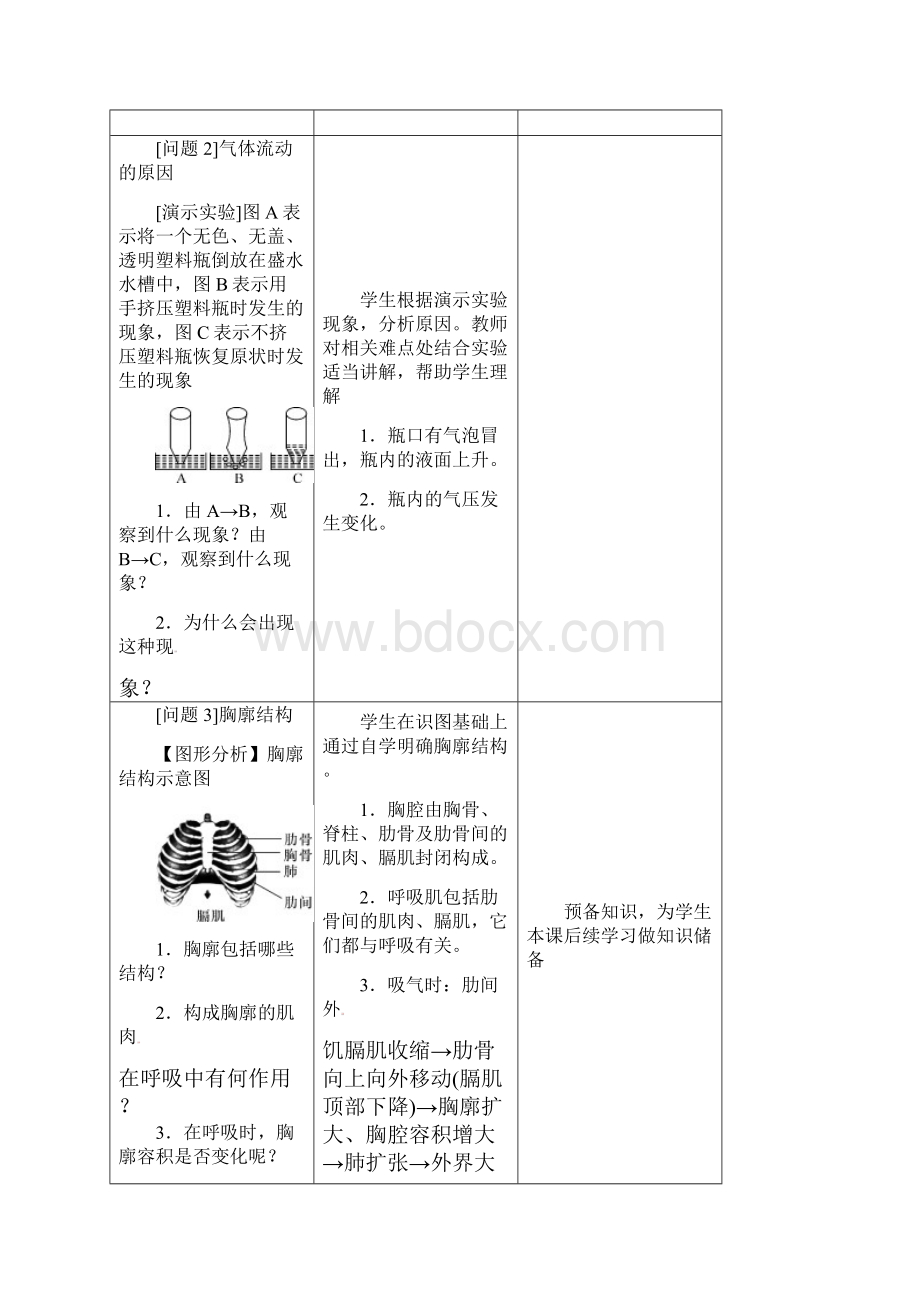 人教版生物七年级下册《发生在肺内的气体交换》教学案.docx_第2页