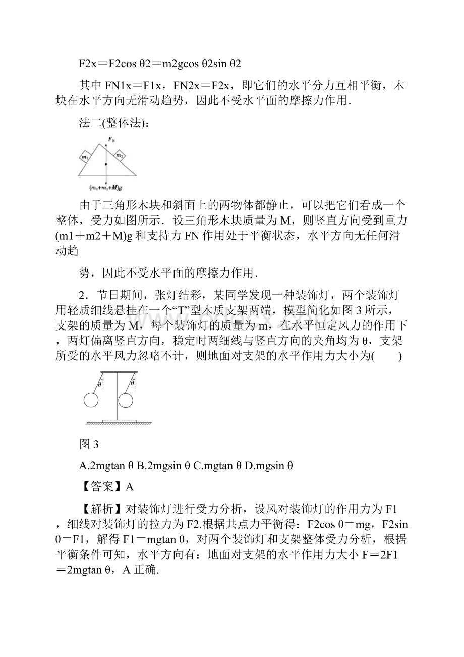 专题01 力与物体的平衡高考押题解析版.docx_第2页