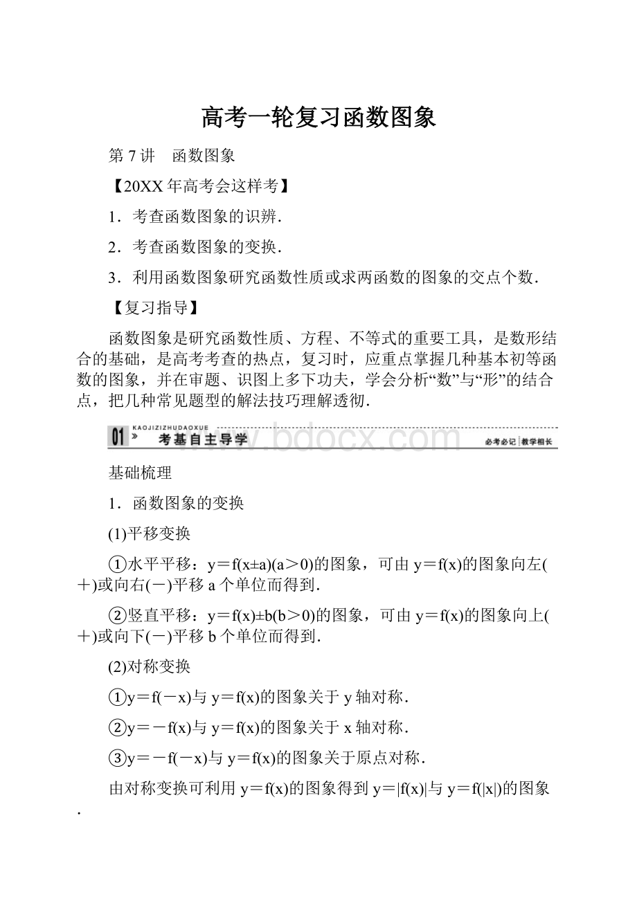 高考一轮复习函数图象.docx_第1页