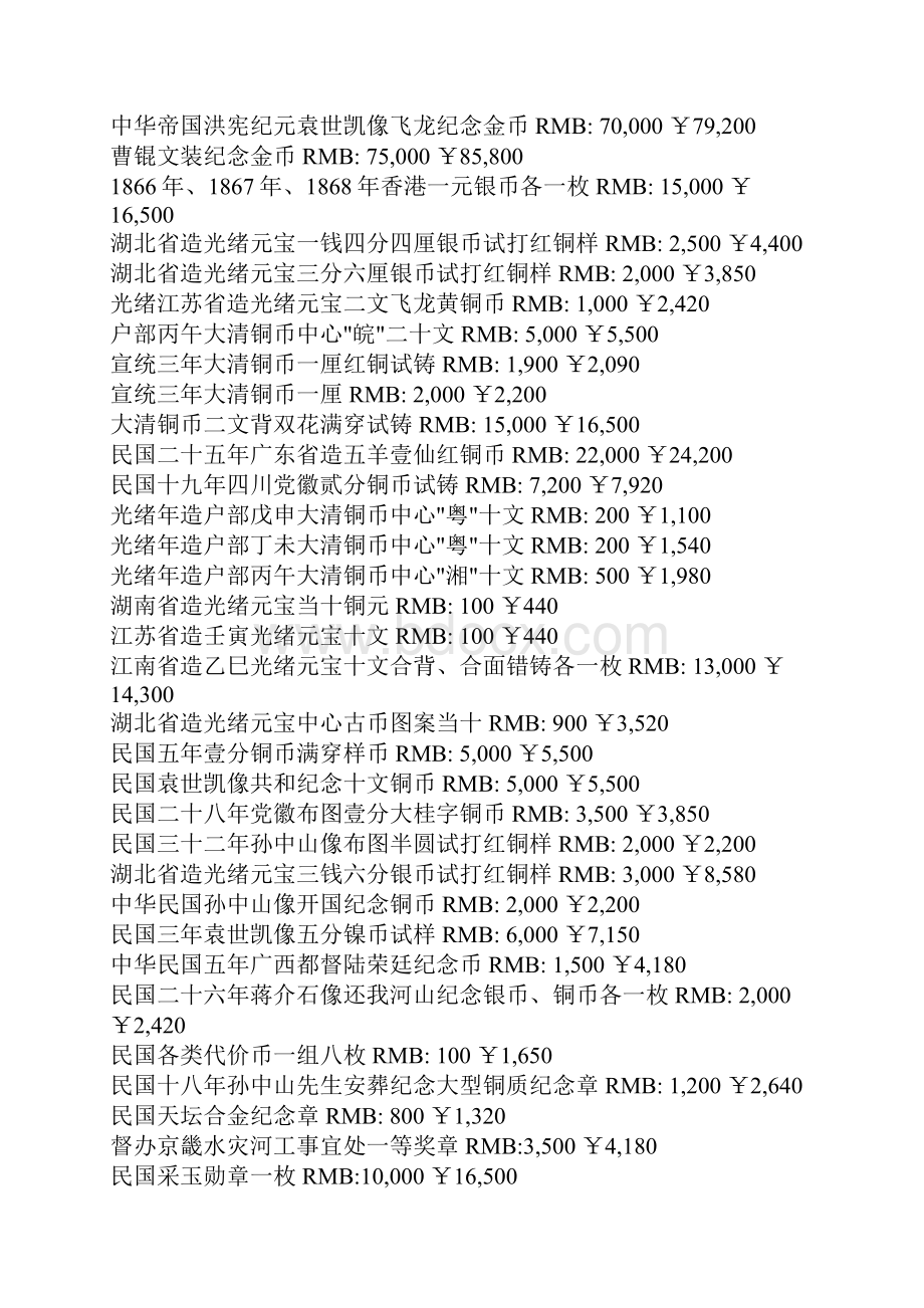 中国银元价格一览表.docx_第3页