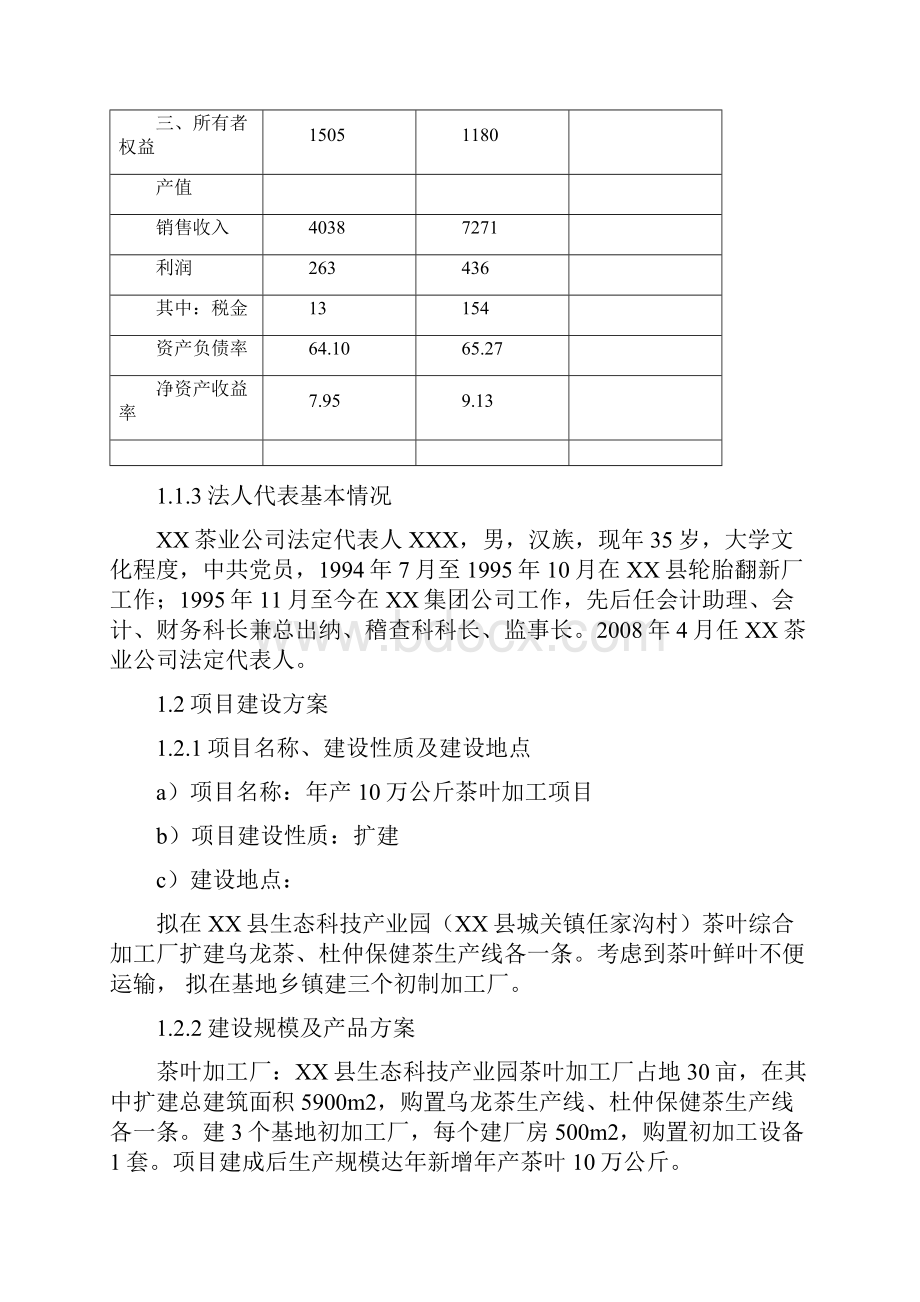 年产10万公斤茶叶加工扩建项目可行性研究报告.docx_第3页