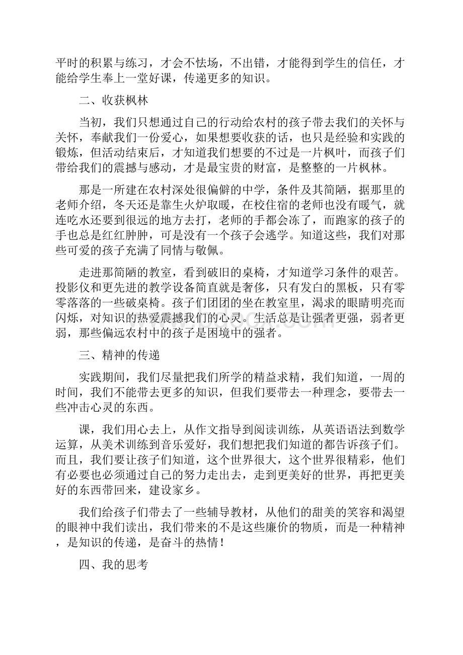 大学生暑期实践报告格式模板与大学生暑期社会实践报告汇编.docx_第3页