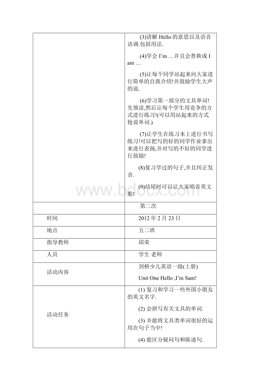 英语兴趣小组活动记录.docx_第2页