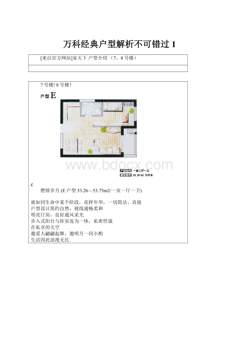 万科经典户型解析不可错过1.docx_第1页