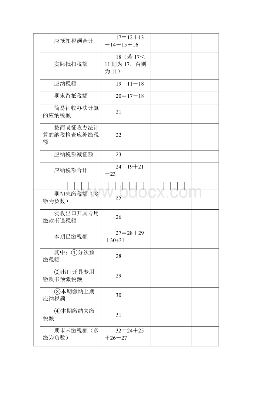 最新增值税纳税人申报表适用于一般纳税人及附列资料.docx_第3页