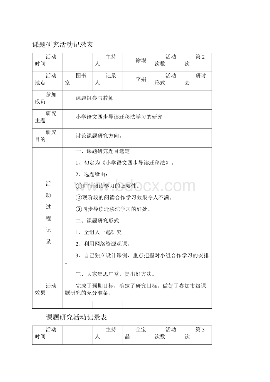 课题研究活动记录表.docx_第2页