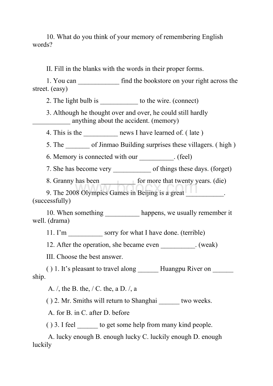 Unit 5校本练习学年九年级英语牛津上海版第一学期无答案.docx_第2页