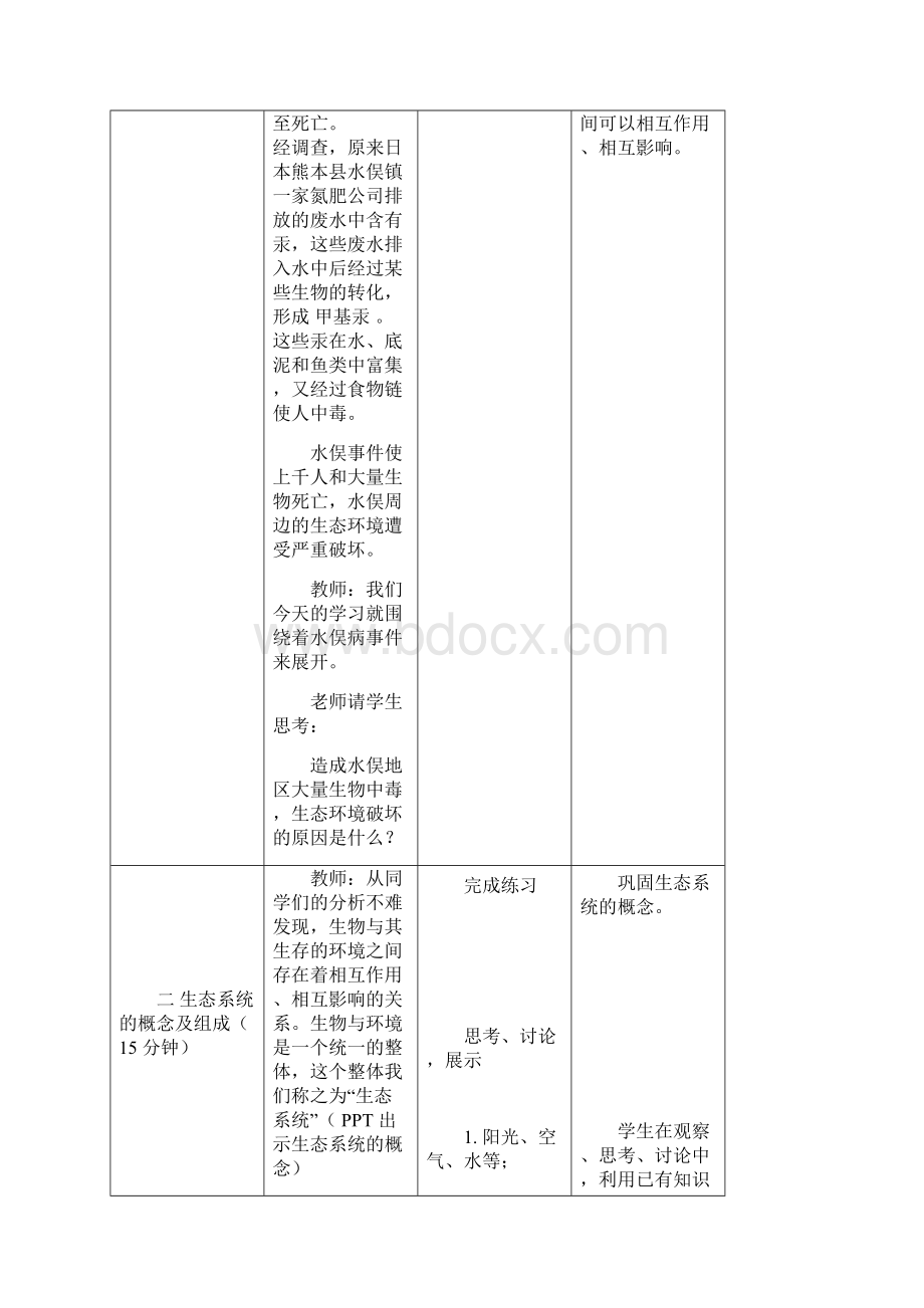 生物与环境组成生态系统教学设计.docx_第3页