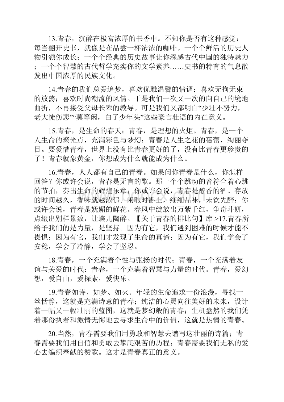 青春意味着什么排比句.docx_第3页