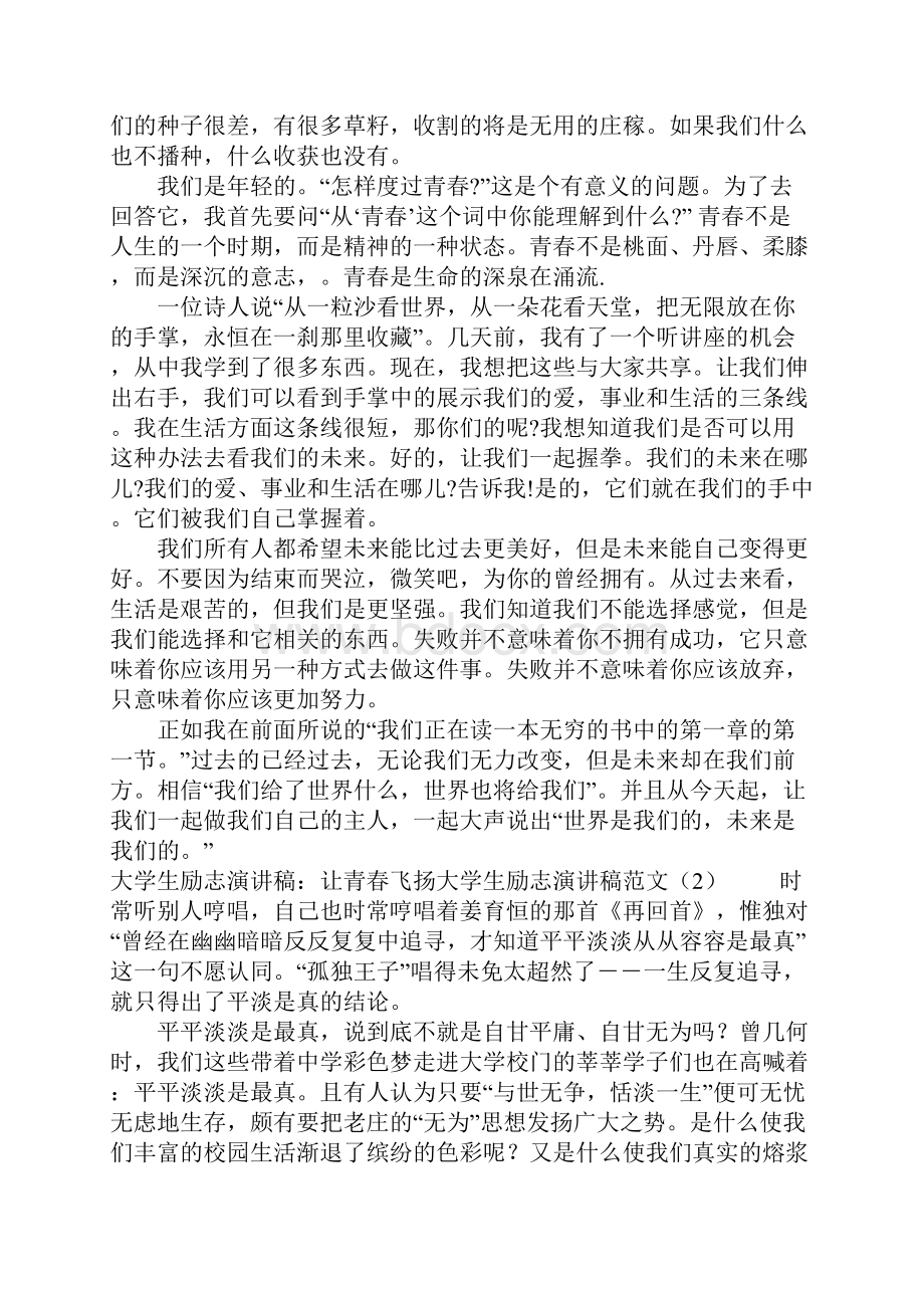 大学生励志演讲稿范文4篇.docx_第3页