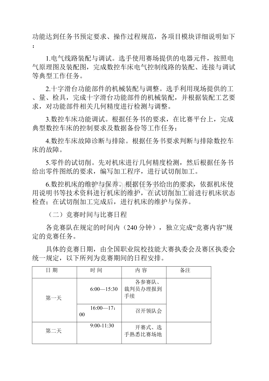 全国职业院校技能大赛中职组数控车床装调与维修技术赛项规程.docx_第2页