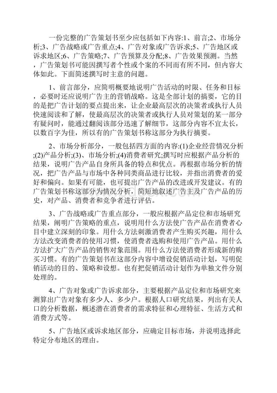 广告策划书范文范文精选.docx_第2页