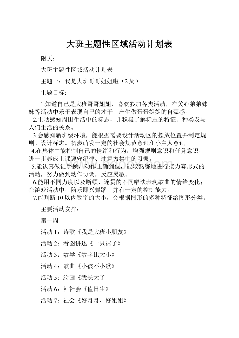 大班主题性区域活动计划表.docx_第1页