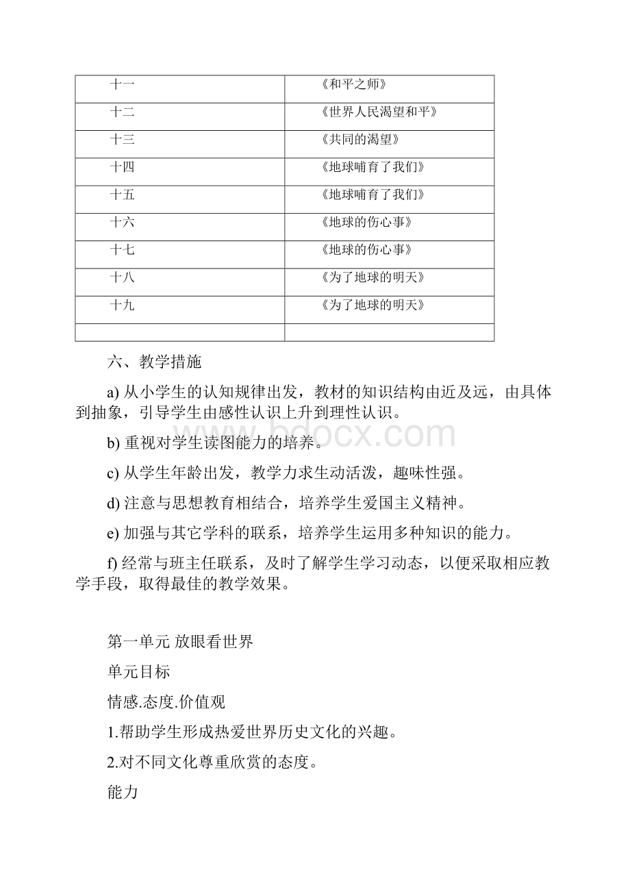 山东人民版六年级下册《品德与社会》全册教案.docx_第3页