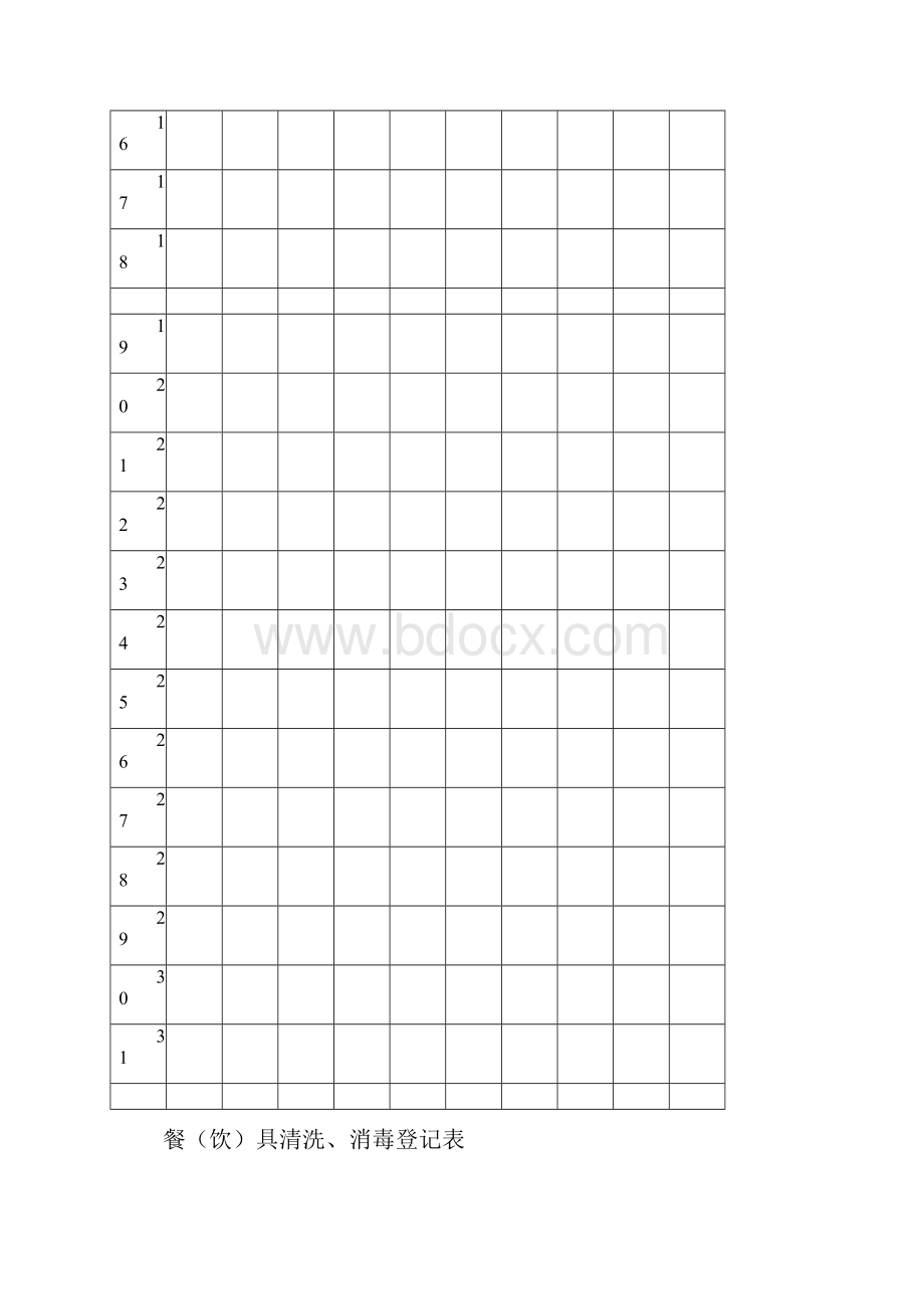 餐具消毒登记表.docx_第2页