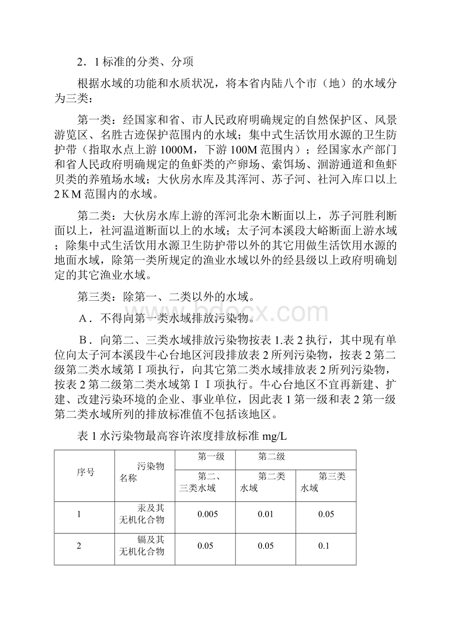 辽宁省环境污染物排放标准.docx_第2页