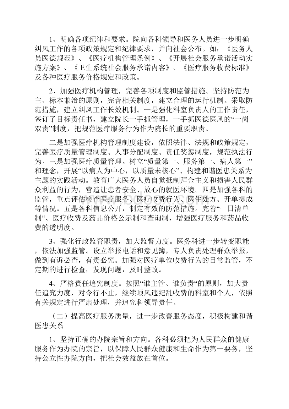 医院政风行风自查自纠报告.docx_第3页