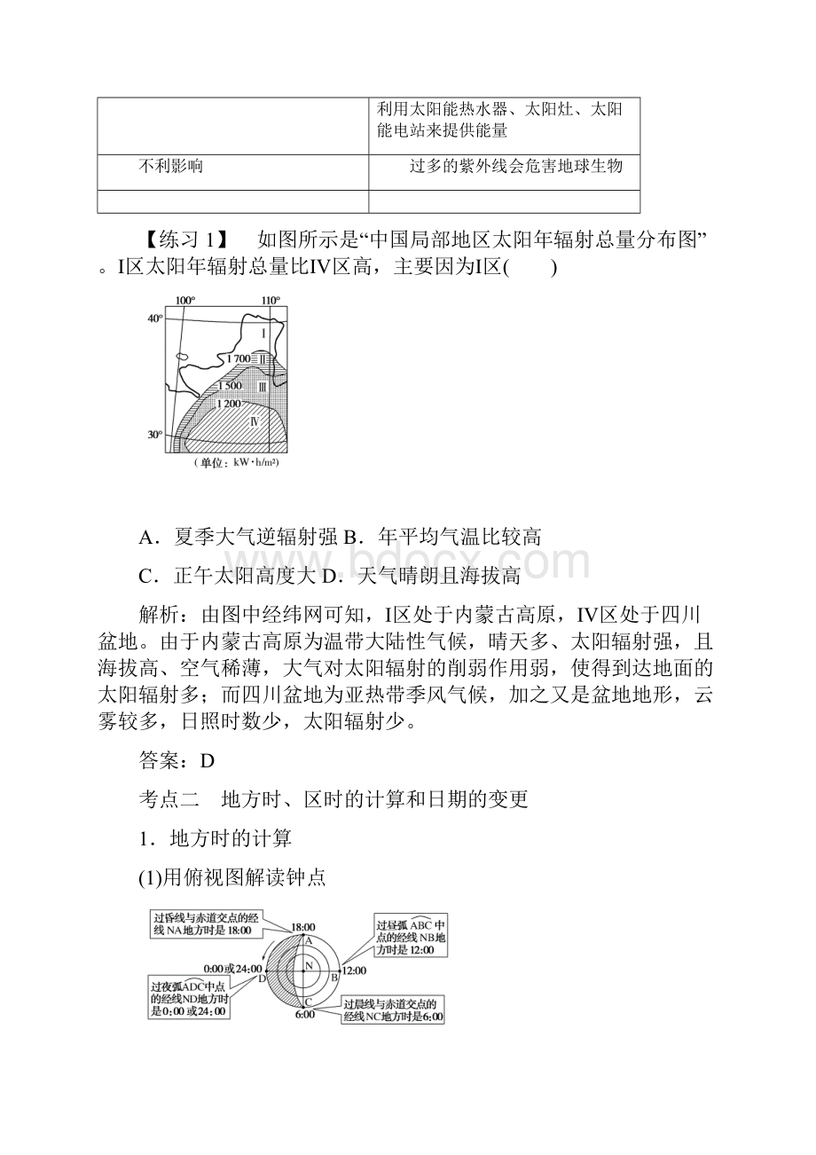 人教版地理必修一重难点解析章末整合1.docx_第3页