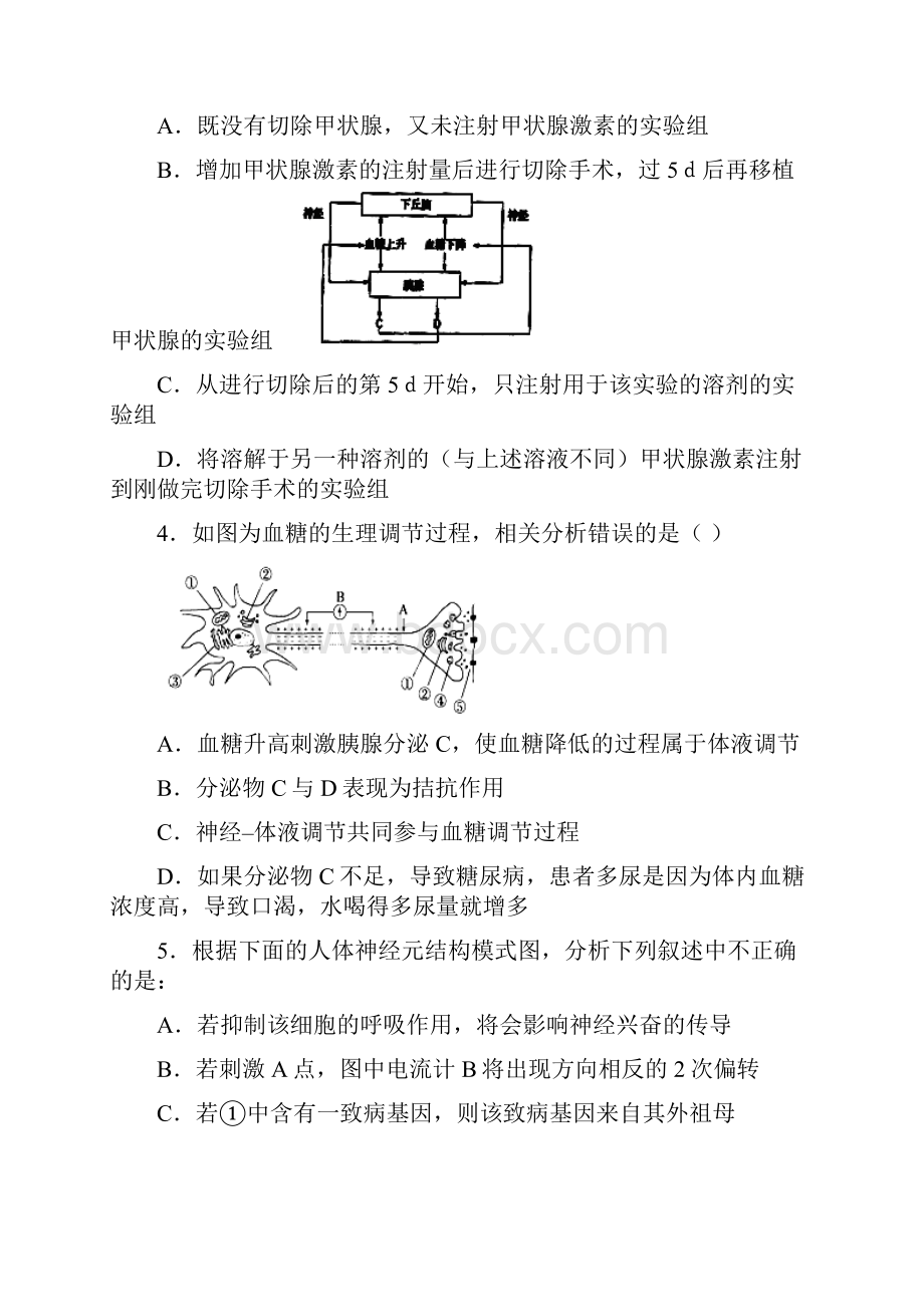 安徽省宣城市学年高二生物上学期第二次阶段考试试题新人教版.docx_第2页