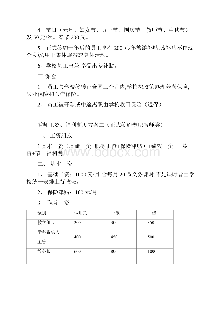 培训学校薪酬绩效管理手册教学部+市场部.docx_第3页