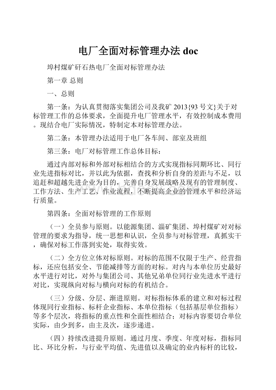 电厂全面对标管理办法doc.docx