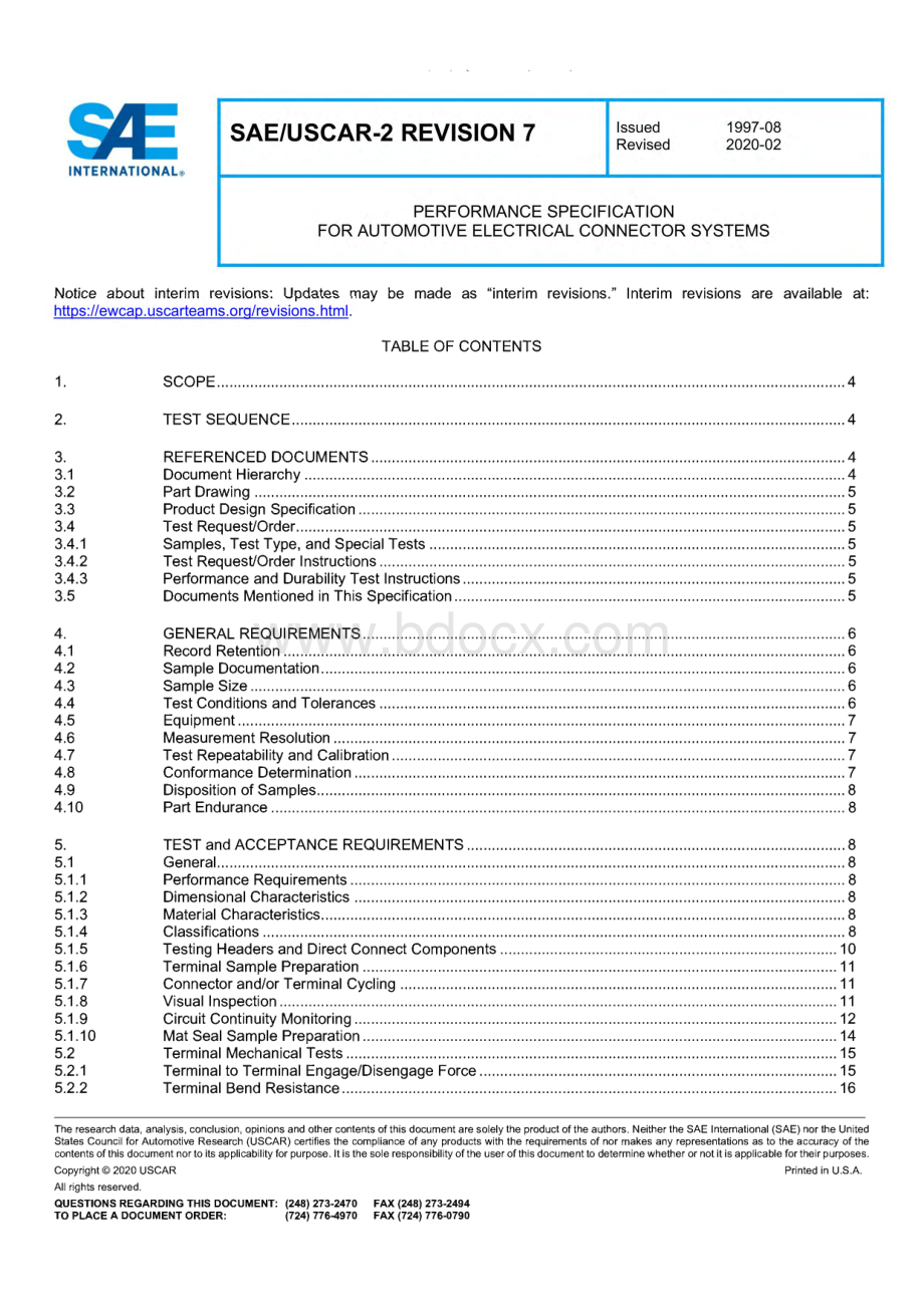 USCAR2-7 Performance Specification for Automotive Electrical Connector Systems.pdf_第3页