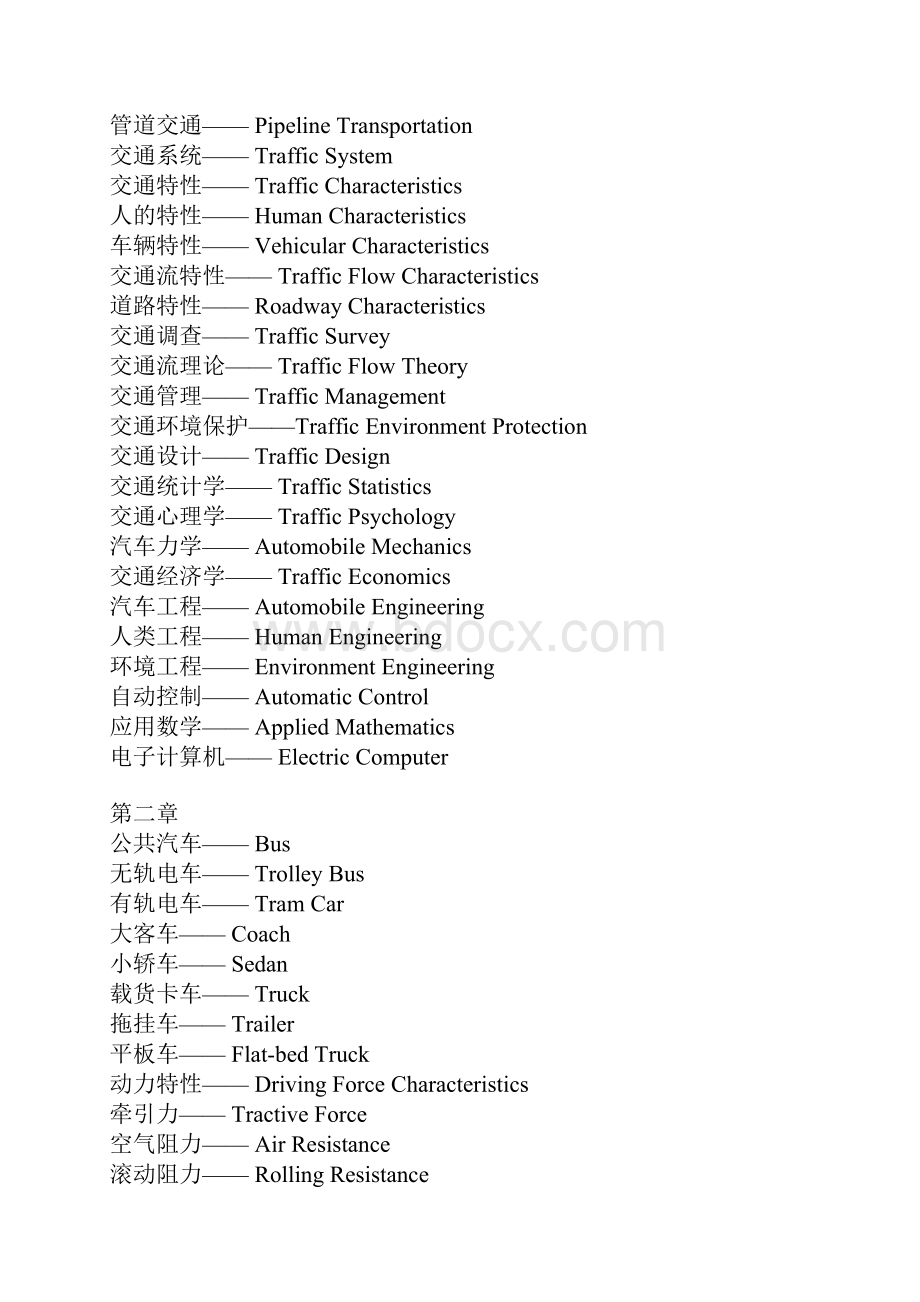 交通行业术语中英文对照.docx_第3页