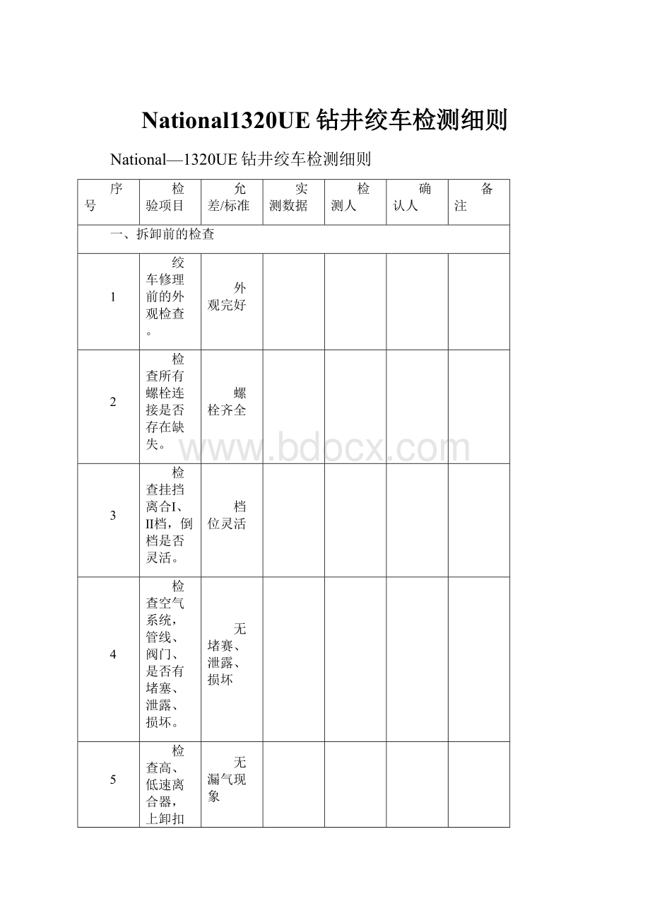 National1320UE钻井绞车检测细则.docx