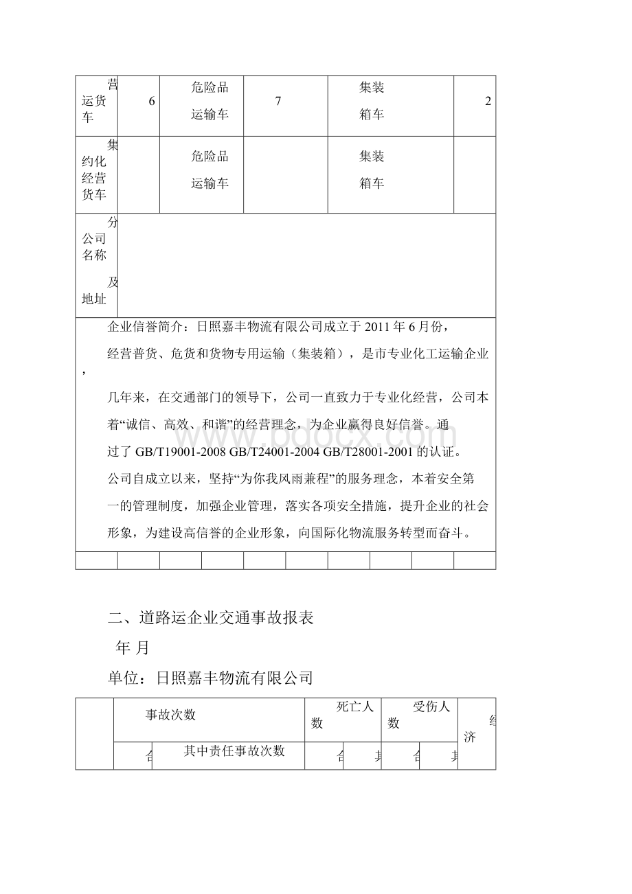 道路货运企业质量信誉考核申请表.docx_第2页