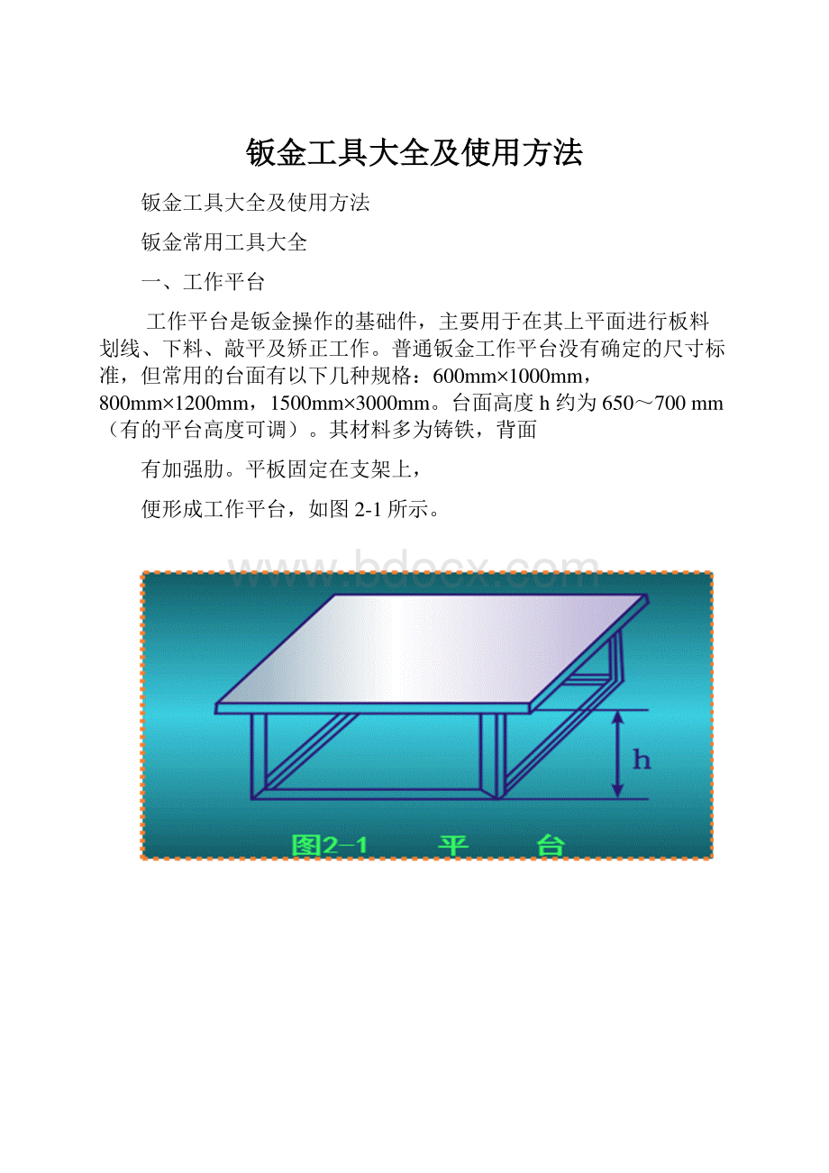 钣金工具大全及使用方法.docx_第1页