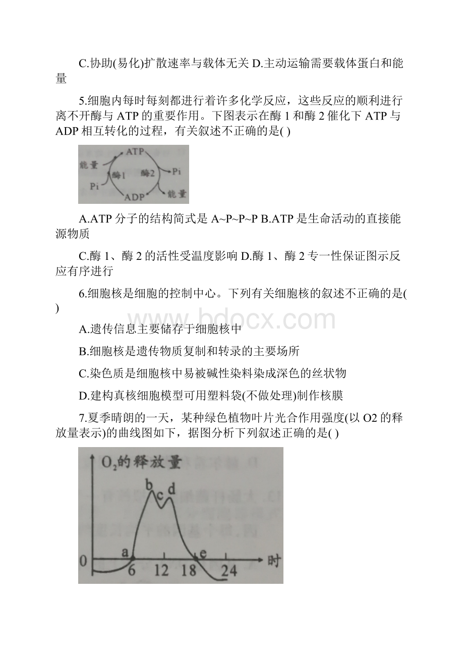 陕西省普通高中学业水平考试真题高中生物.docx_第2页