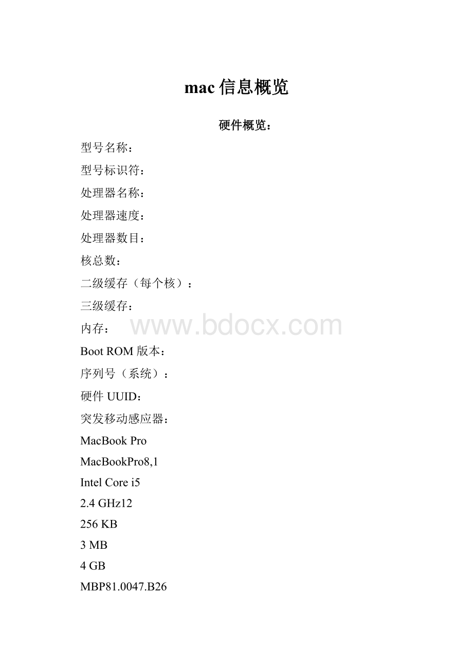 mac信息概览.docx