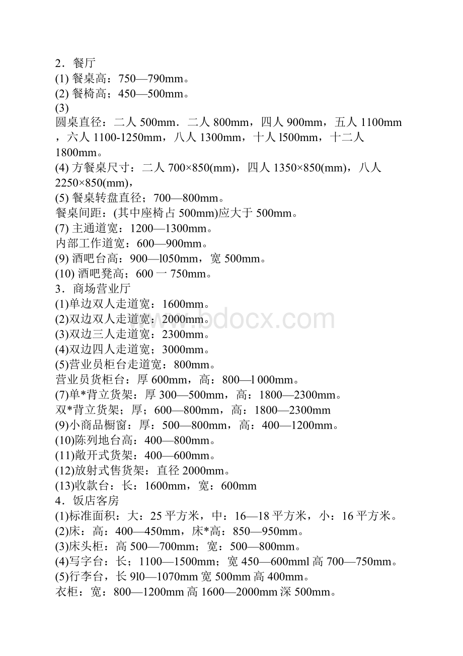 室内设计常用人体工程学尺寸.docx_第3页