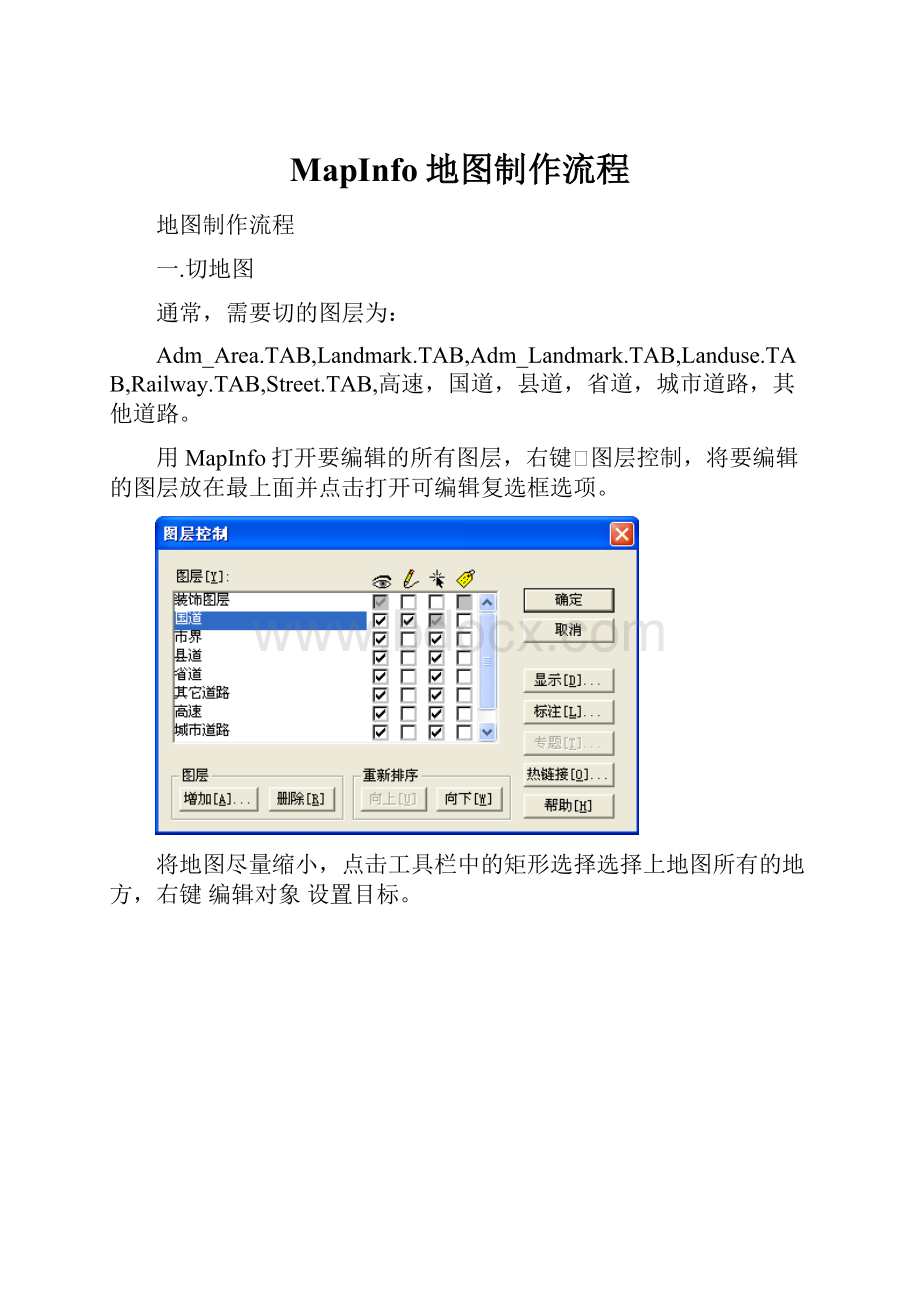 MapInfo地图制作流程.docx