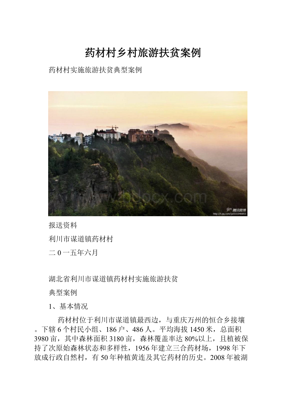 药材村乡村旅游扶贫案例.docx