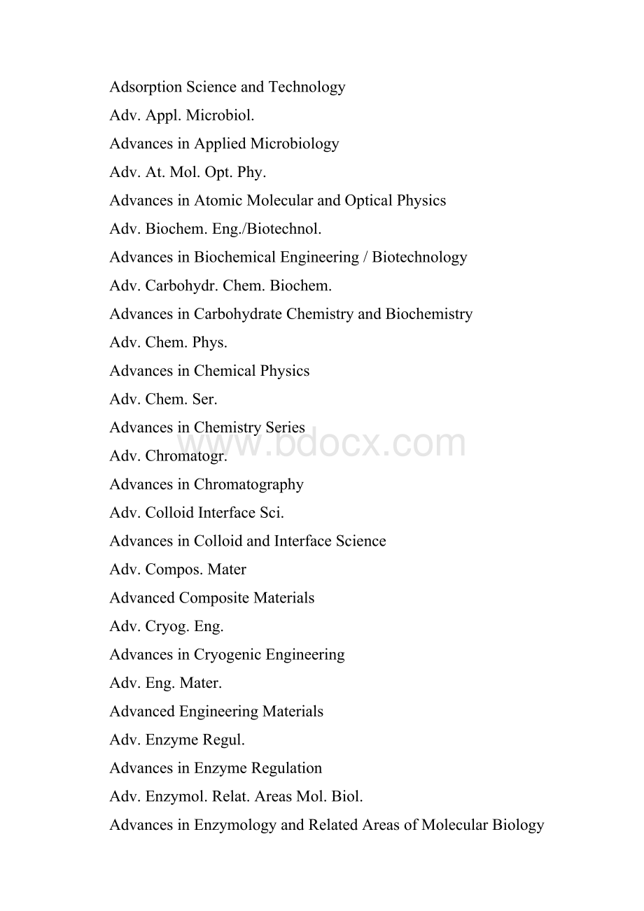 Journal Titles and Abbreviations期刊名称及缩写.docx_第3页