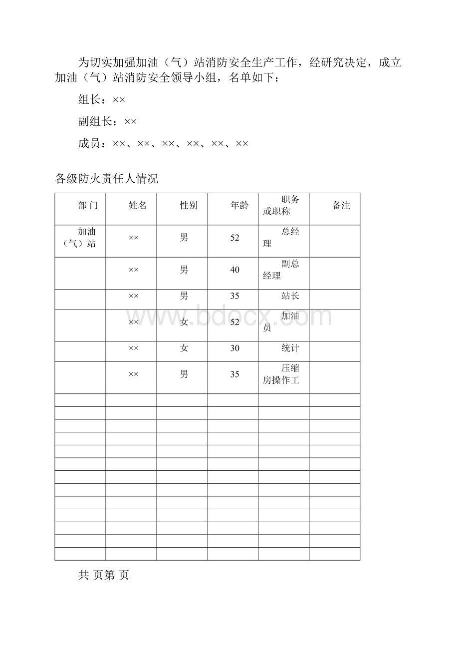 加油加气站消防安全档案式样.docx_第3页