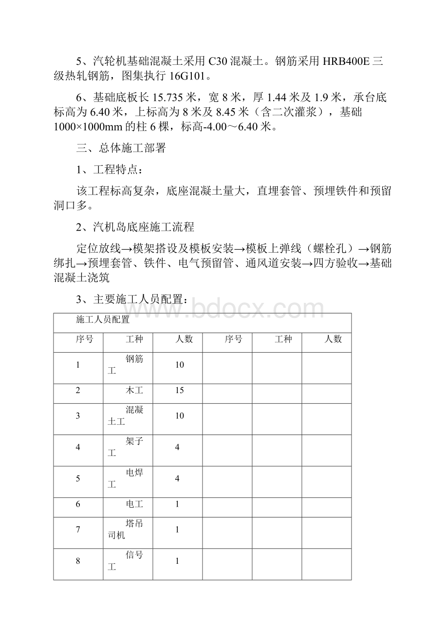 汽轮机基础现场施工方法.docx_第2页