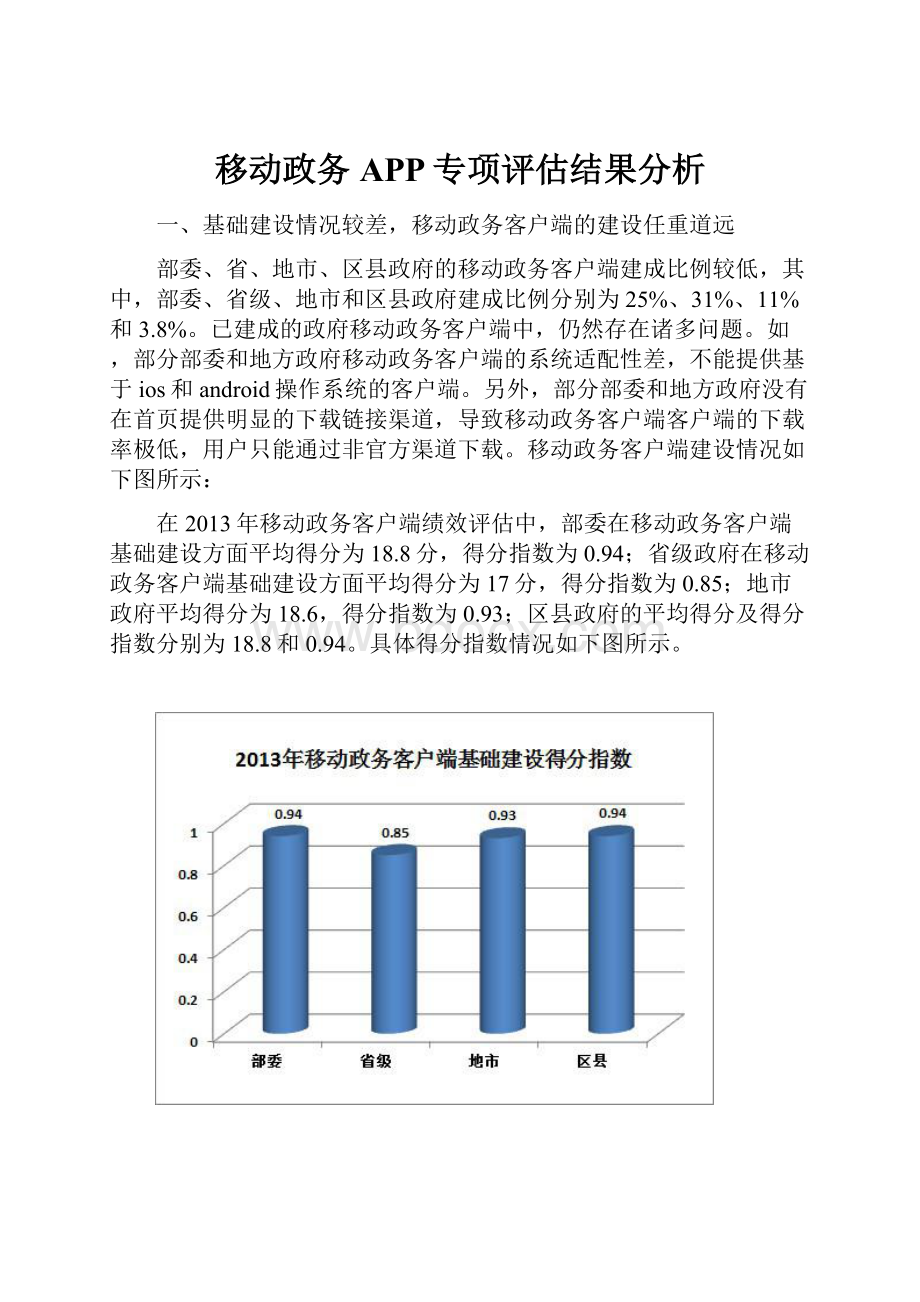 移动政务APP专项评估结果分析.docx_第1页