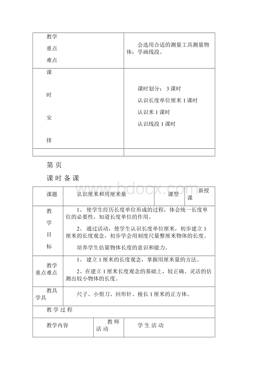 新人教版二年级数学上册两栏式备课.docx_第2页