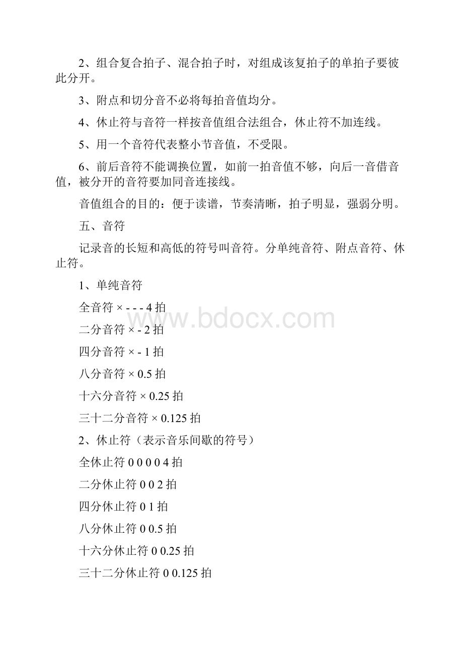 小学音乐教师基本功考试复习提要 第一部分音乐基本知识解析.docx_第3页